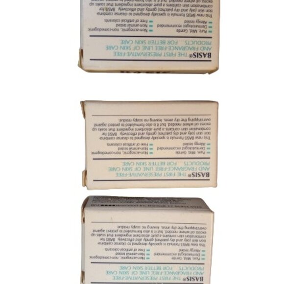 Basis Vintage Bar Soap Lot Of 3 Travel Size 1 oz Combination Skin NOS 1994 - Picture 2 of 7
